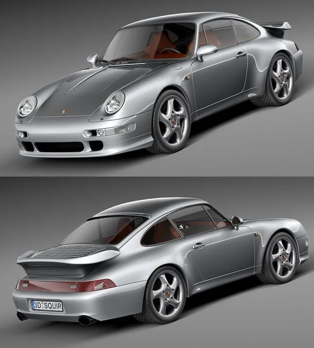 PBR Game 3D Models - Porsche 911 993 Turbo