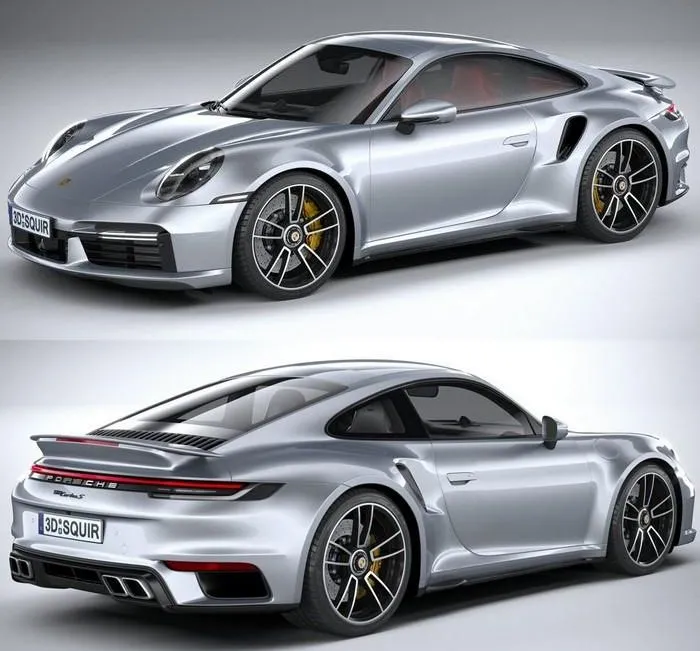 PBR Game 3D Models - Porsche 911 Turbo S 2021