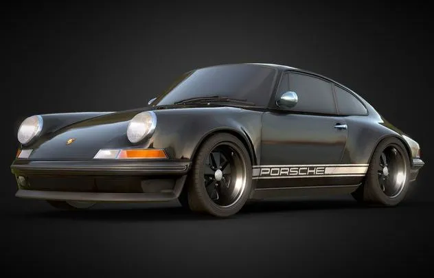 PBR Game 3D Models - Porsche Singer 911 Turbo