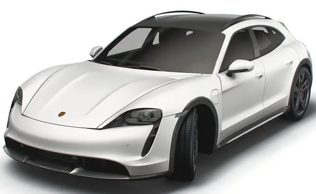PBR Game 3D Models - Porsche Taycan Turbo Cross Turismo 2022