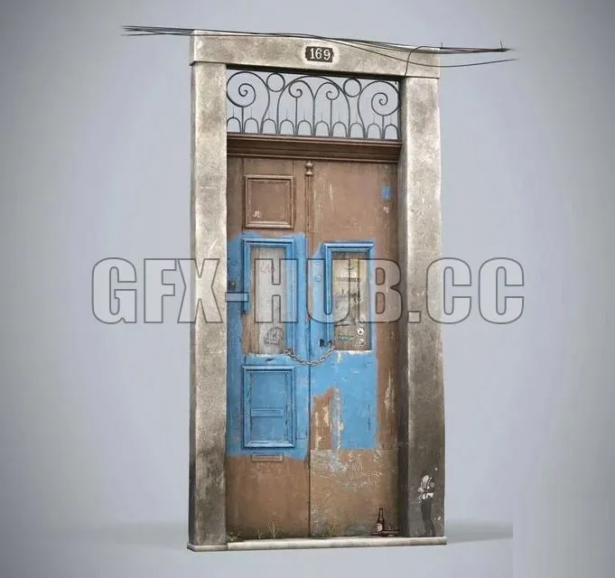 PBR Game 3D Models - Porta do Porto