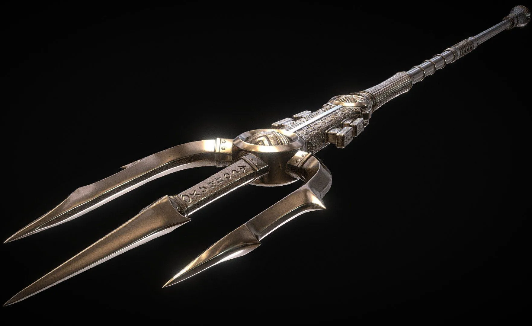 PBR Game 3D Models - Poseidons Trident