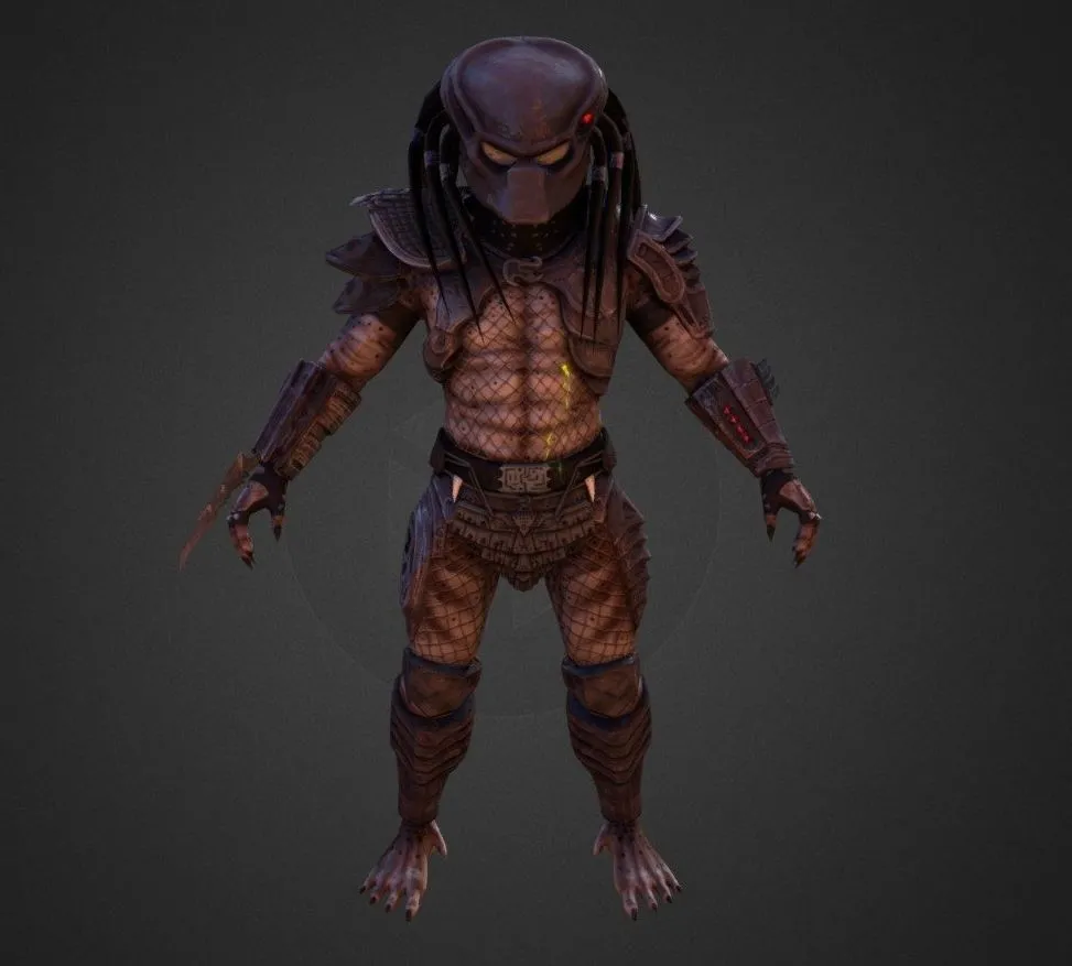PBR Game 3D Models - Predator Low Poly