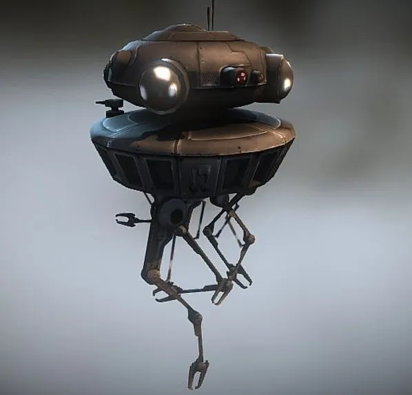 PBR Game 3D Models - Probe Droid