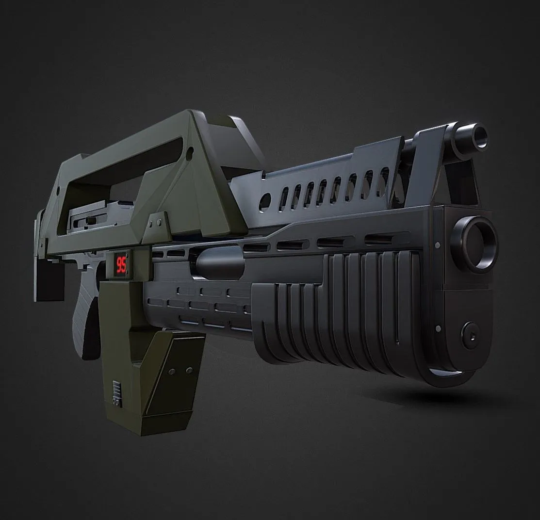 PBR Game 3D Models - Pulse Rifle
