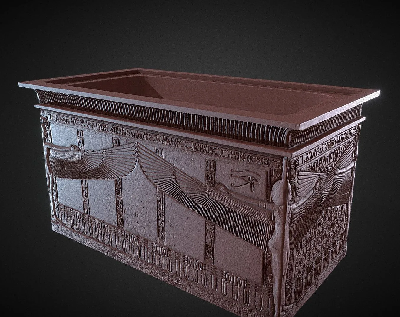 PBR Game 3D Models - Quartzite Sarcophagus Of Tutankhamun