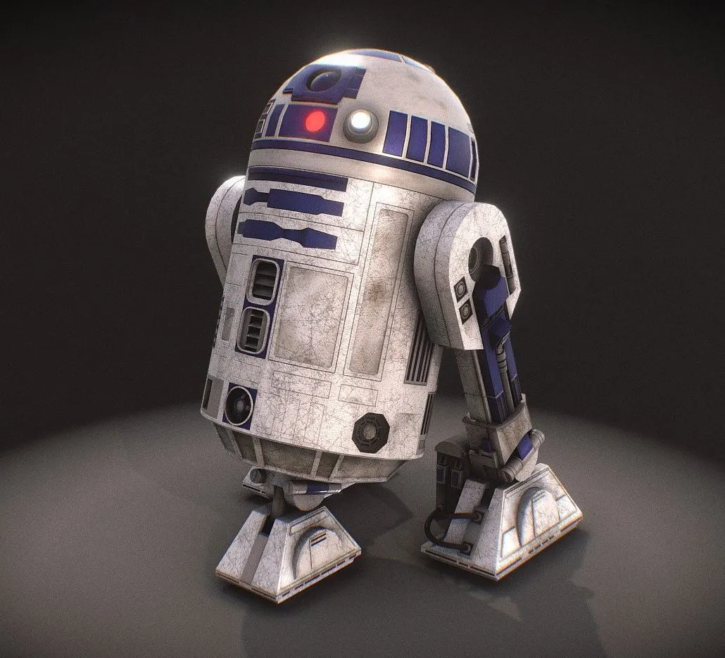 PBR Game 3D Models - R2 D2 Star Wars