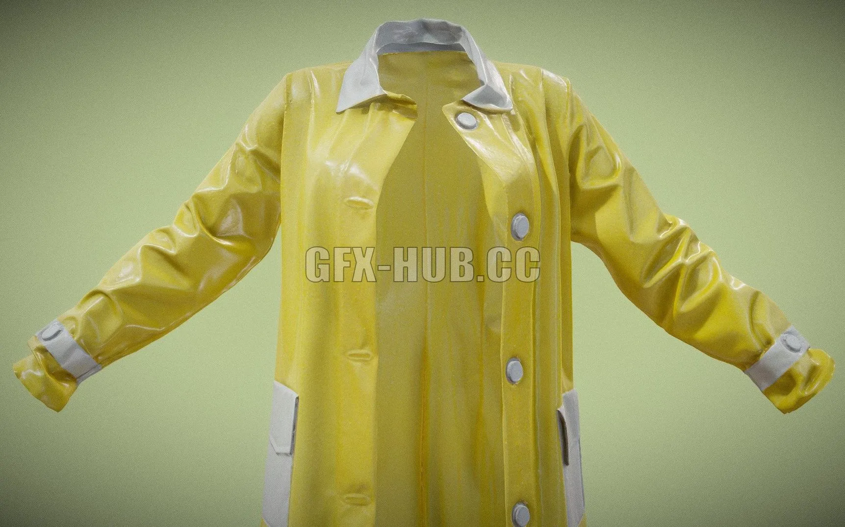 PBR Game 3D Models - Raincoat 12