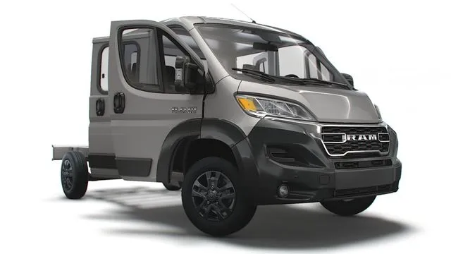 PBR Game 3D Models - RAM Promaster Chassis HQInterior SCab 3800WB 2023