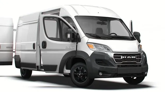 PBR Game 3D Models – RAM Promaster Van L3H2 HQ Interior 2023