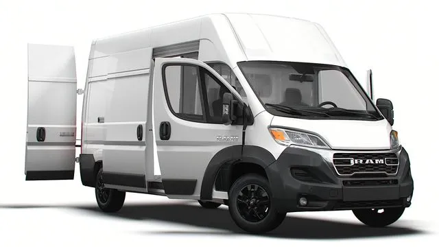 PBR Game 3D Models - RAM Promaster Van L3H3 HQ Interior 2023
