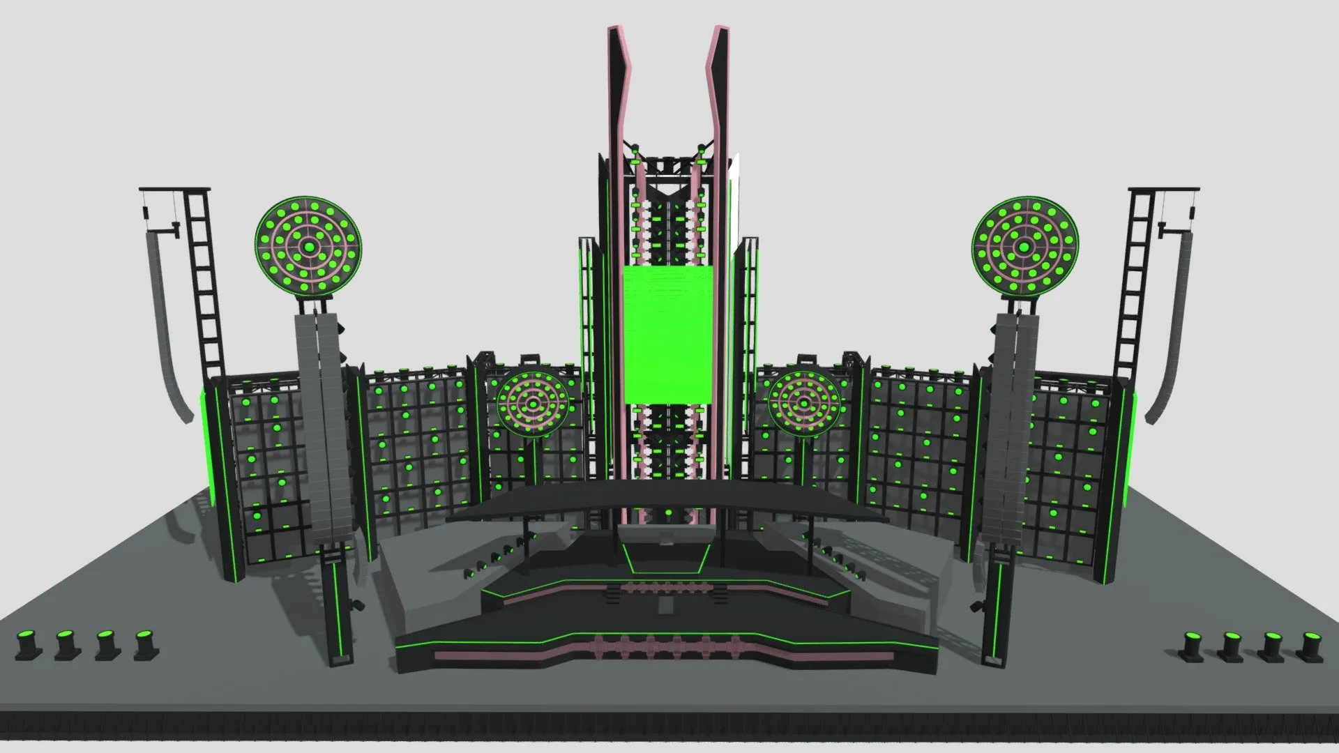 PBR Game 3D Models - Rammstein Stage