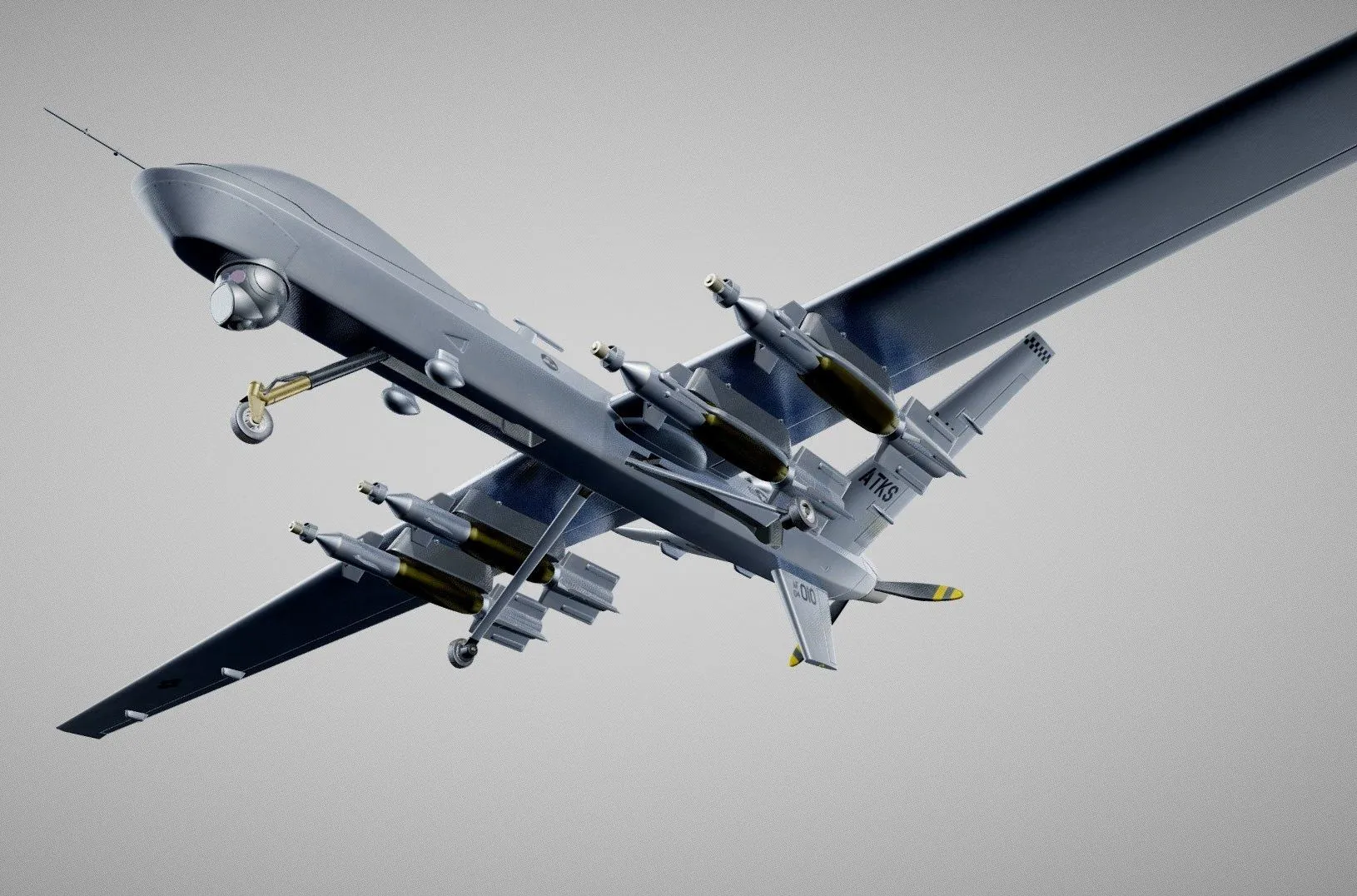 PBR Game 3D Models - Reaper MQ-9 US Drone Predator