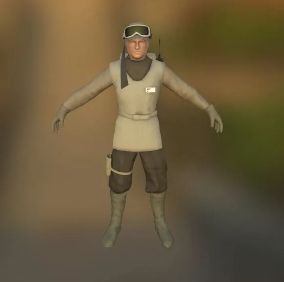 PBR Game 3D Models - Rebel 3 Wip