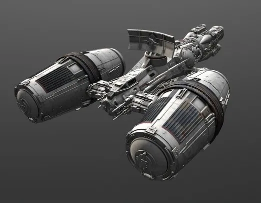 PBR Game 3D Models - Rebel Tanker Ship