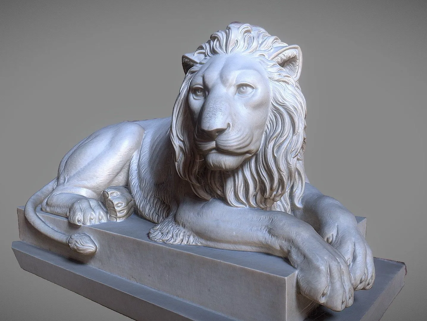 PBR Game 3D Models - Recumbent Lion
