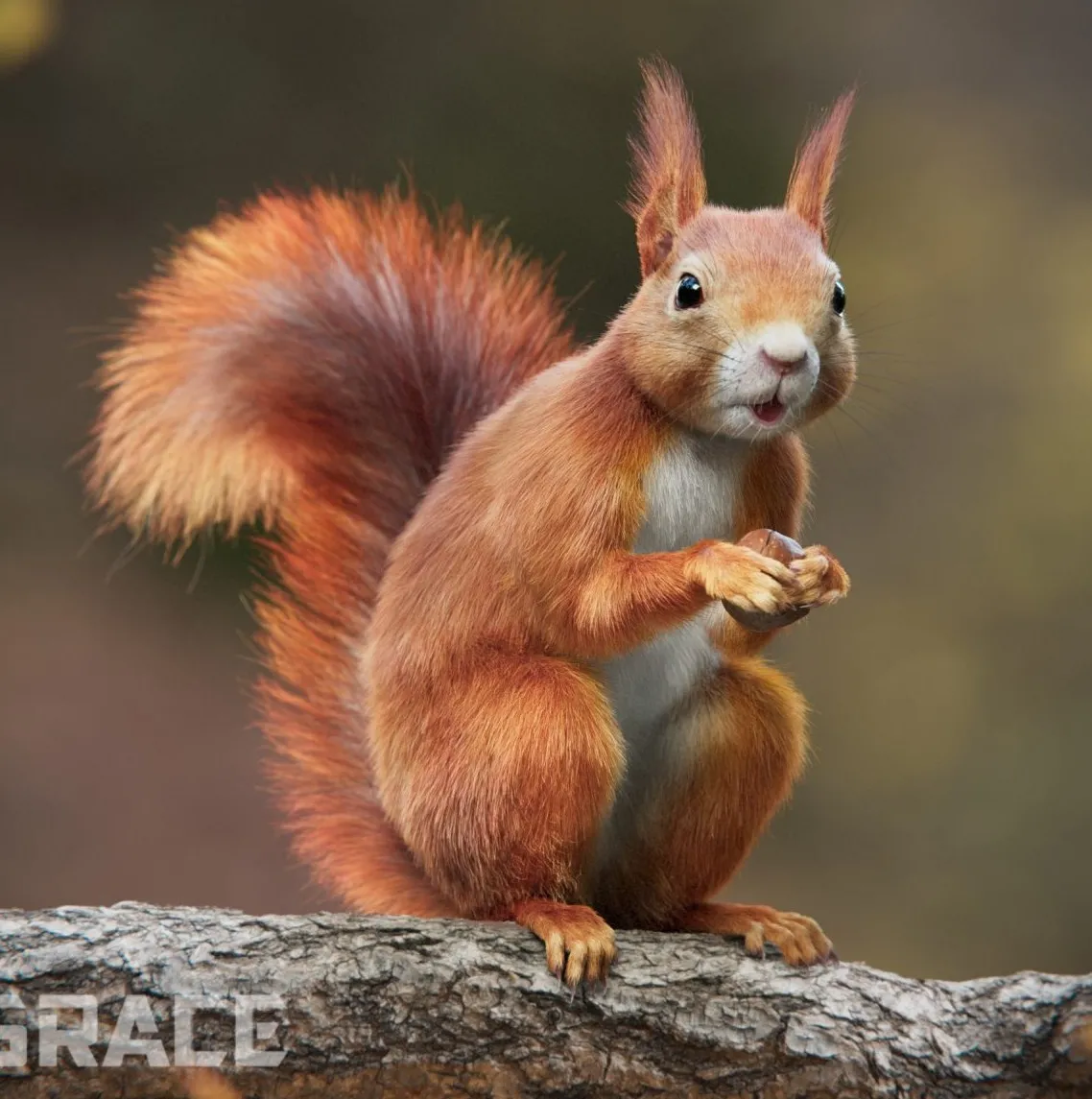 PBR Game 3D Models - RedSquirrel Summer Animated