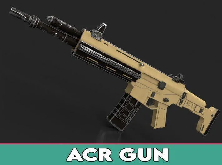 PBR Game 3D Models - Remington ACR Gun