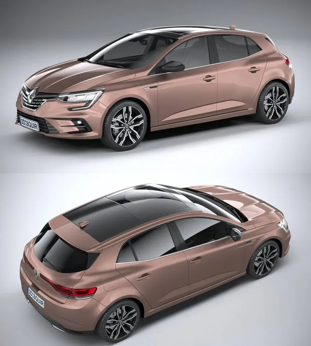 PBR Game 3D Models - Renault Megane 2020