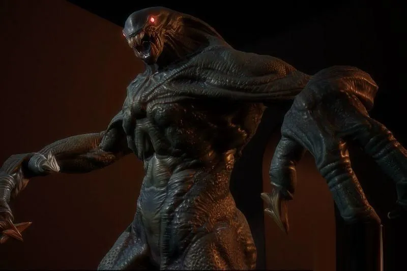PBR Game 3D Models - Reptilian monster