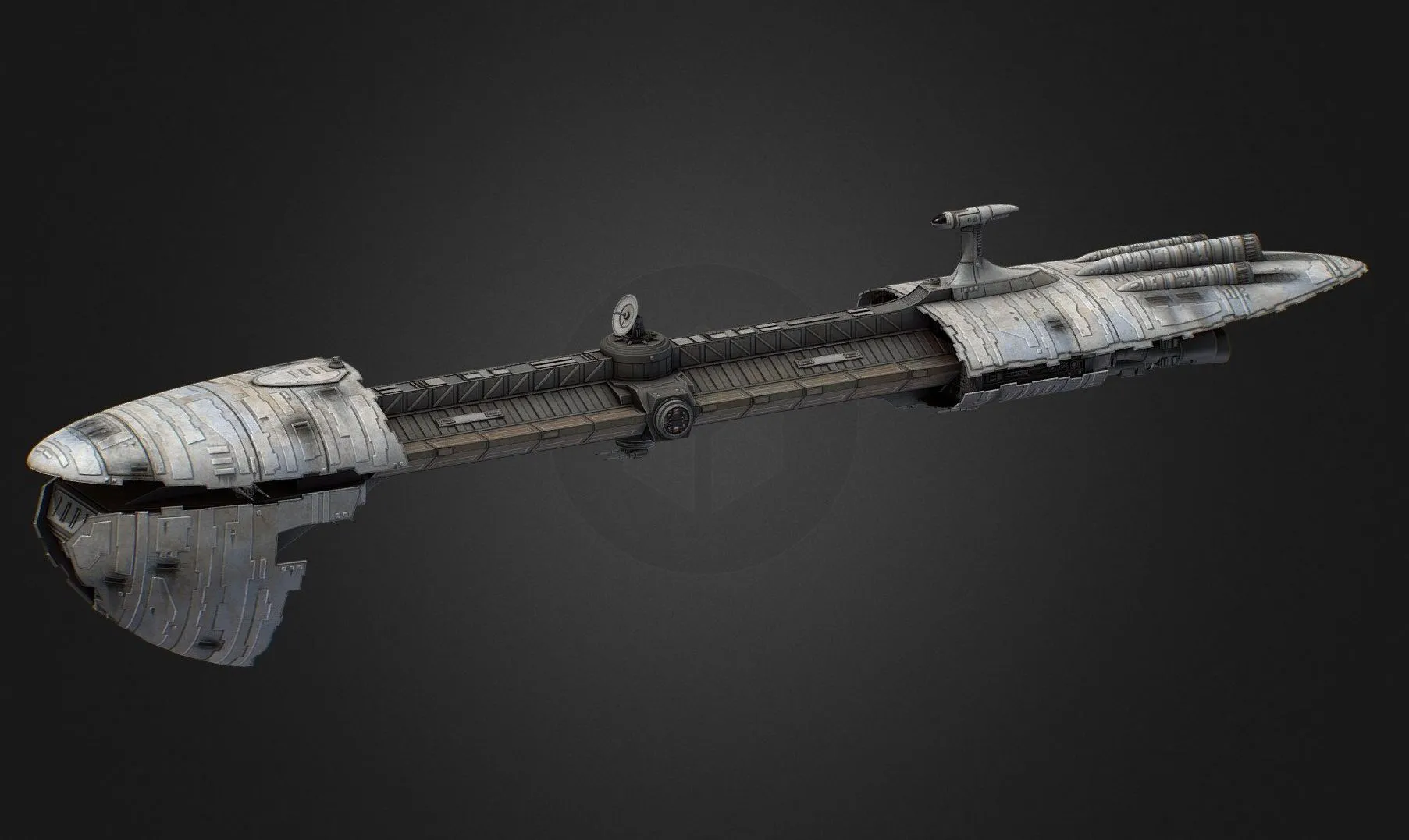 PBR Game 3D Models - Responder Class Frigate Commission