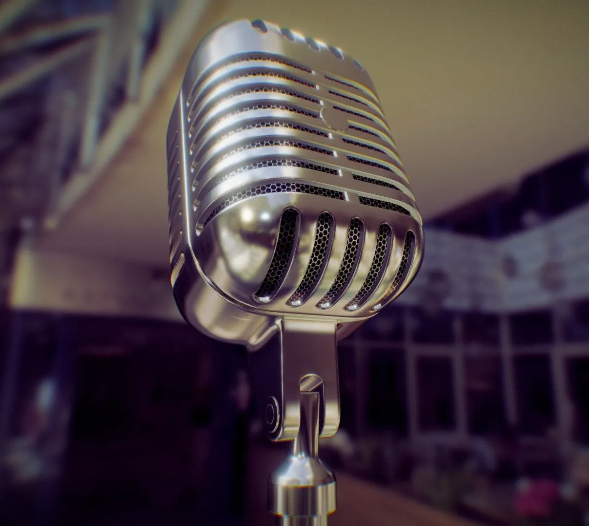 PBR Game 3D Models - Retro Microphone