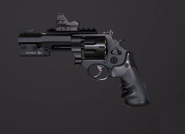PBR Game 3D Models - Revolver 357 Magnum