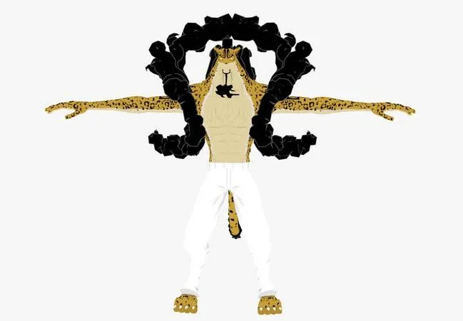 PBR Game 3D Models - Rob Lucci in his awakening