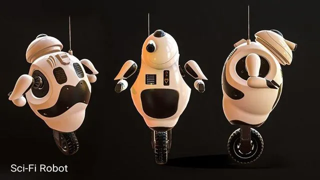 PBR Game 3D Models – Robot Character Sci-Fi