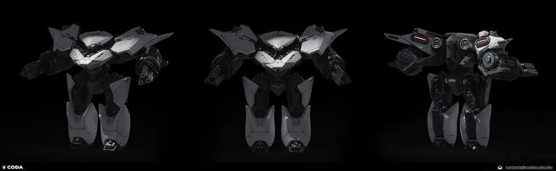 PBR Game 3D Models - Robot for the game Xenna