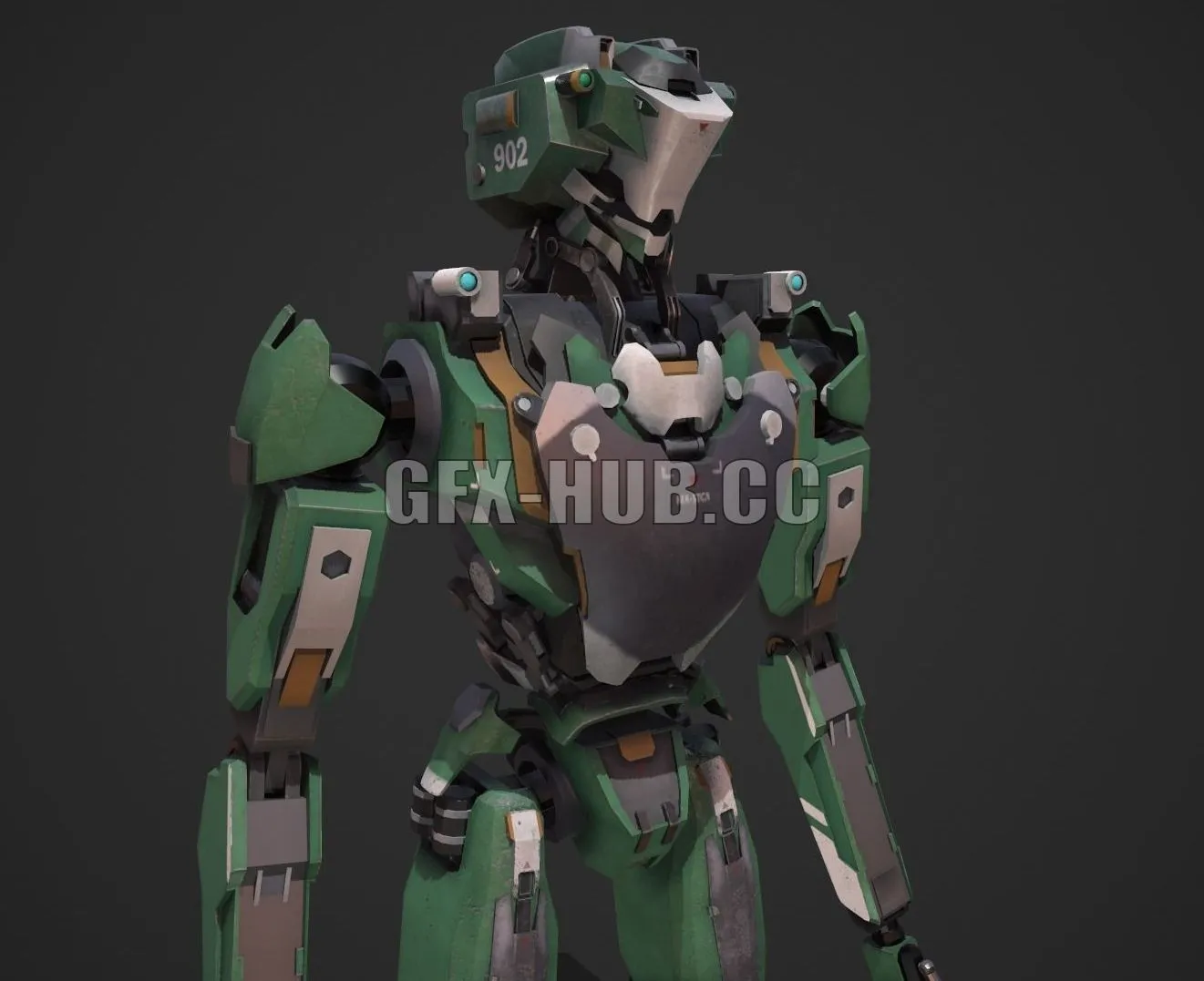 PBR Game 3D Models - Robot Free low-poly