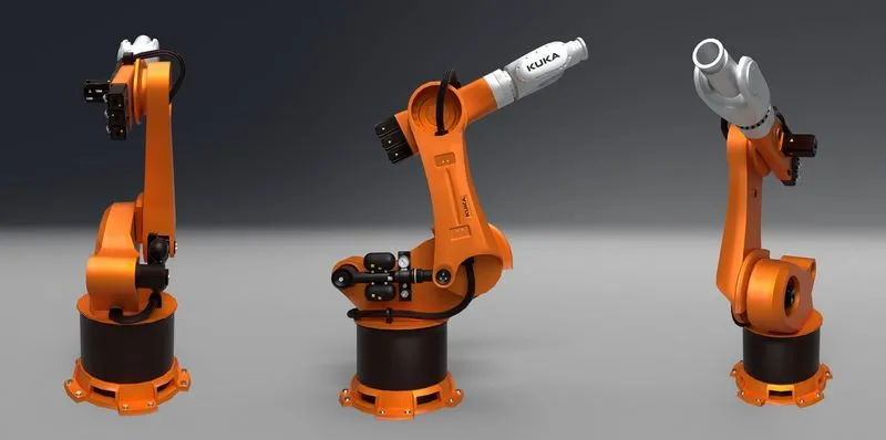 PBR Game 3D Models - Robot Kuka
