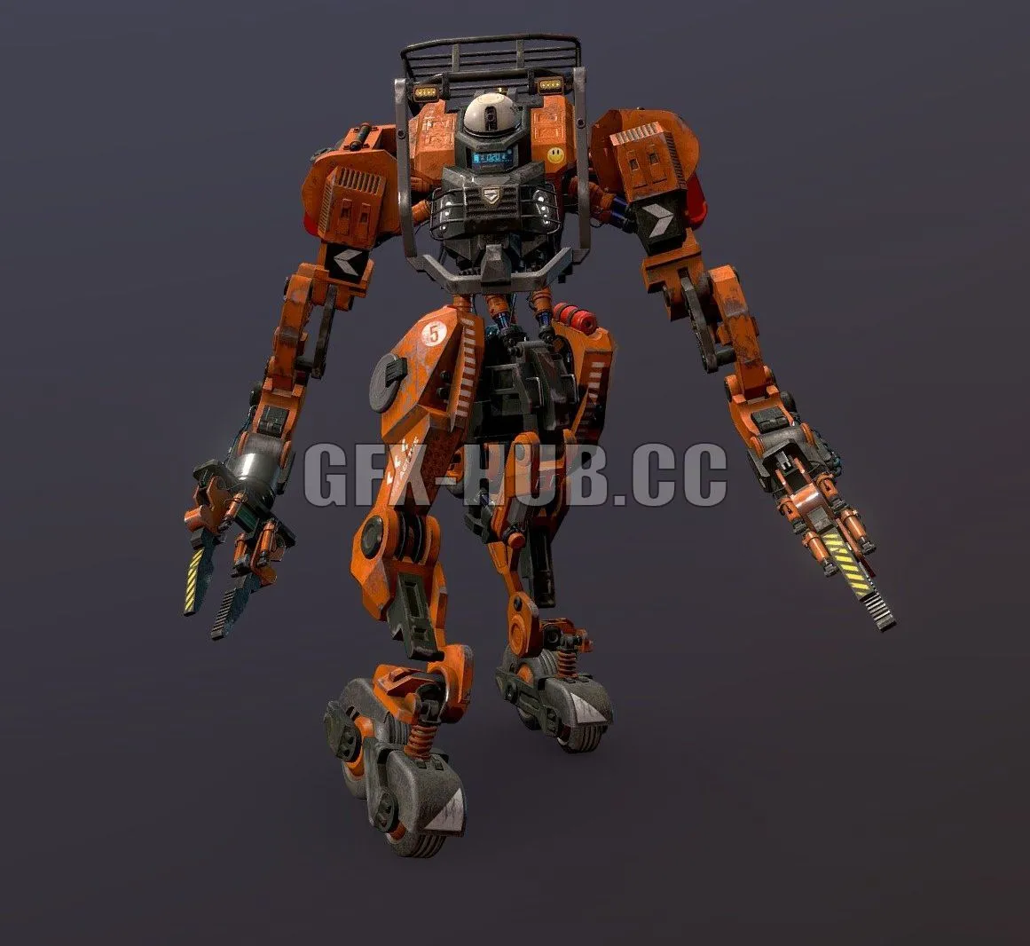 PBR Game 3D Models - Robot loader 1536