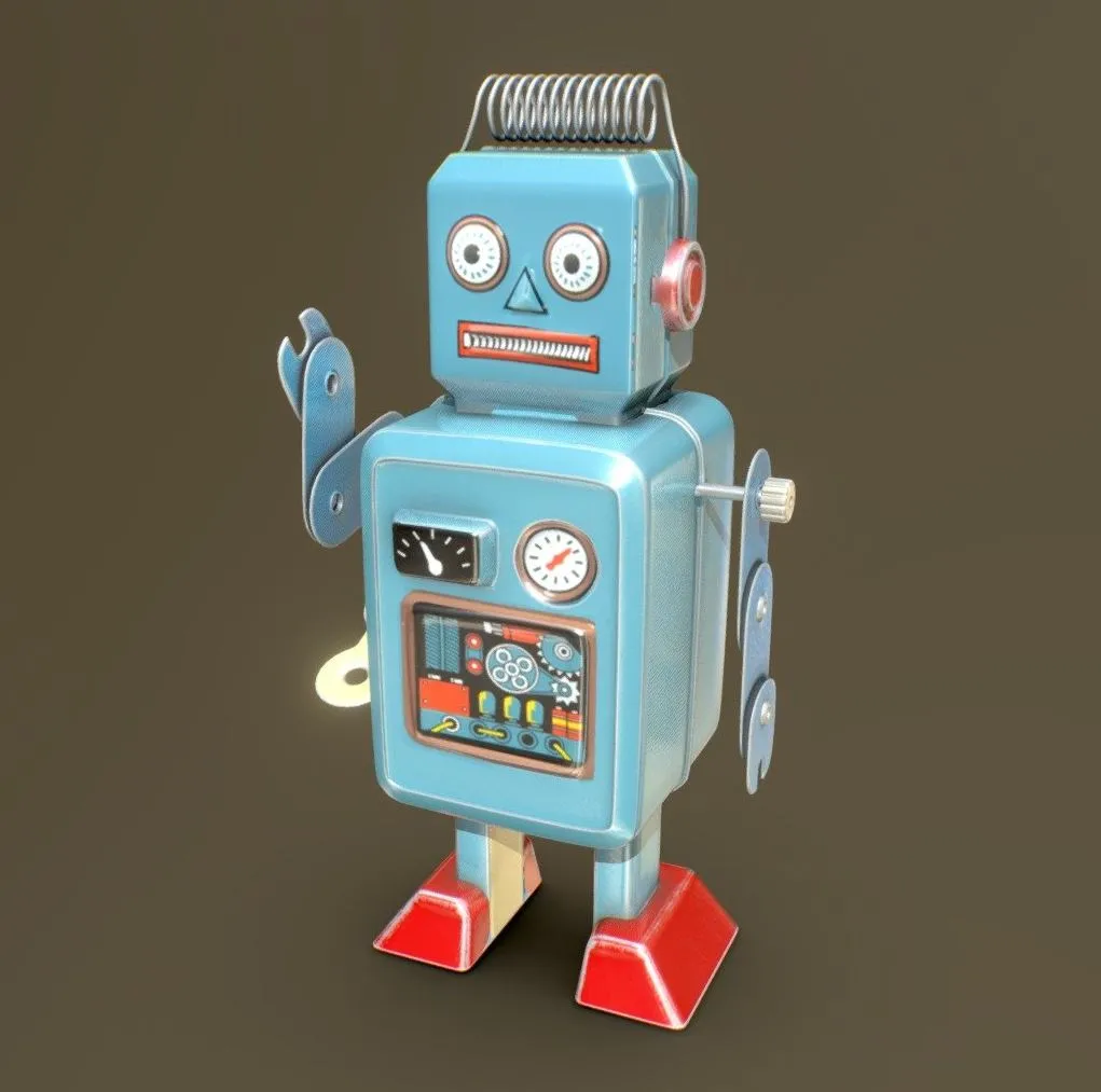 PBR Game 3D Models - Robot Toy