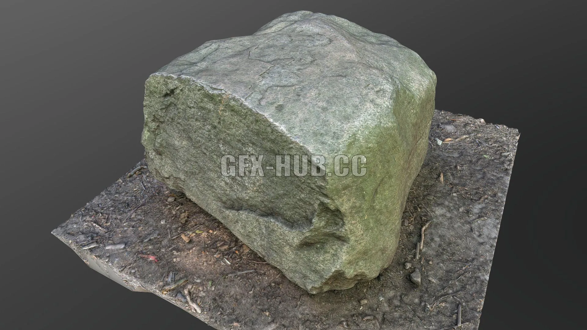 PBR Game 3D Models - Rock boulder stone
