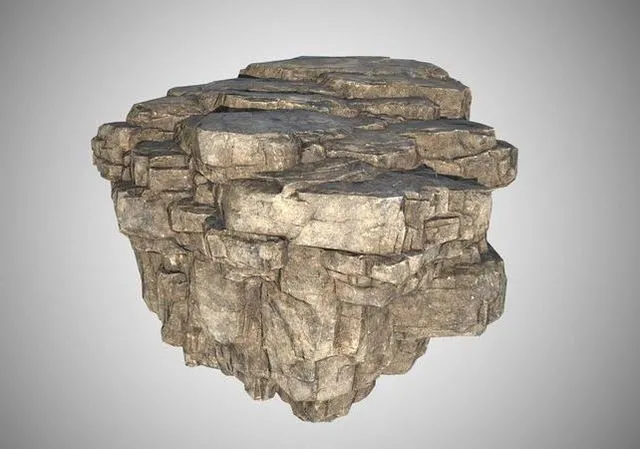 PBR Game 3D Models - Rock stone 01