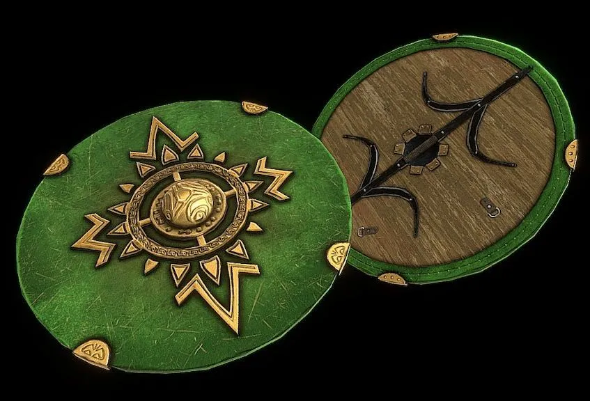 PBR Game 3D Models - Rohan Eorl Guard Shield
