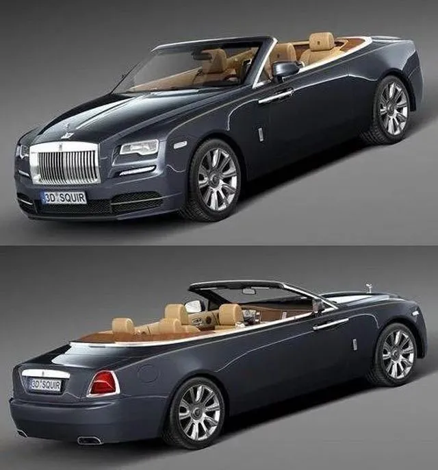 PBR Game 3D Models - Rolls-Royce Dawn 2017