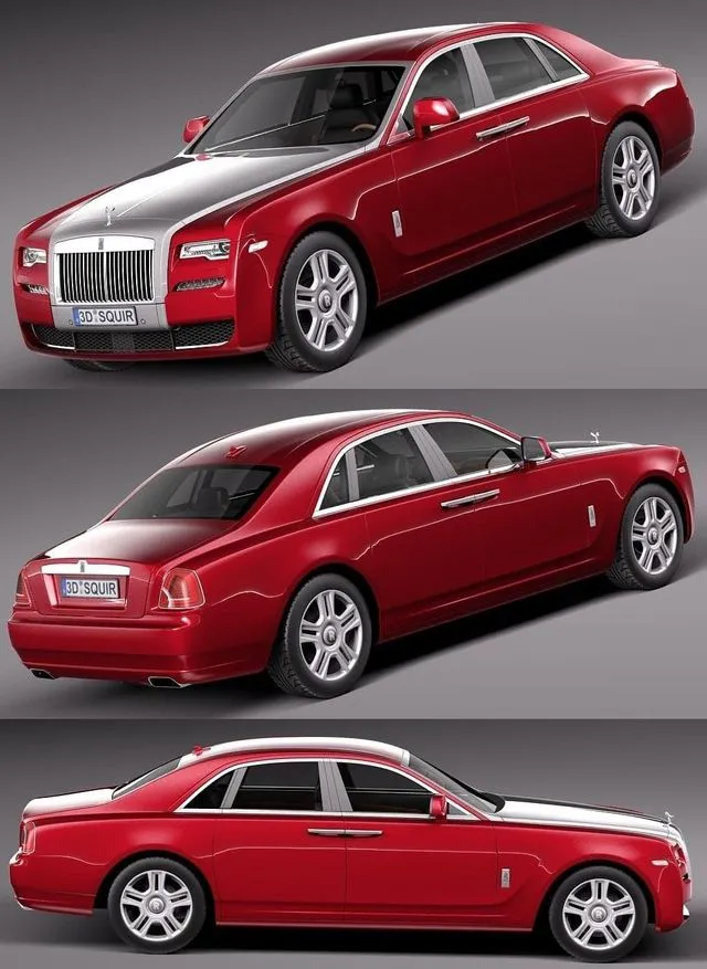 PBR Game 3D Models - Rolls-Royce Ghost Series II 2015