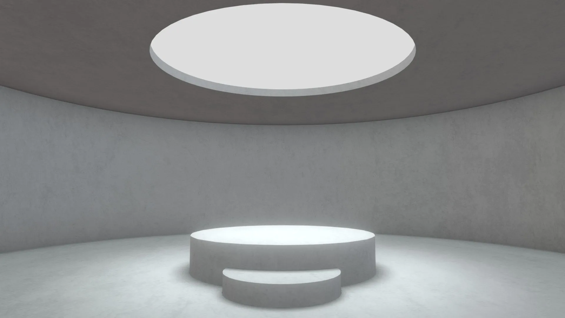 PBR Game 3D Models - Round Abandoned For Product Showcase Vr Gallery