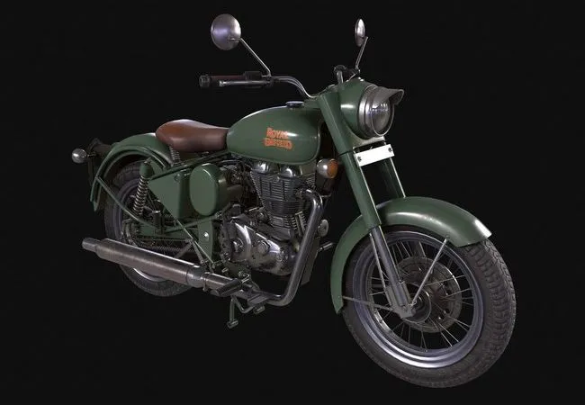 PBR Game 3D Models - Royal Enfield Classic 500