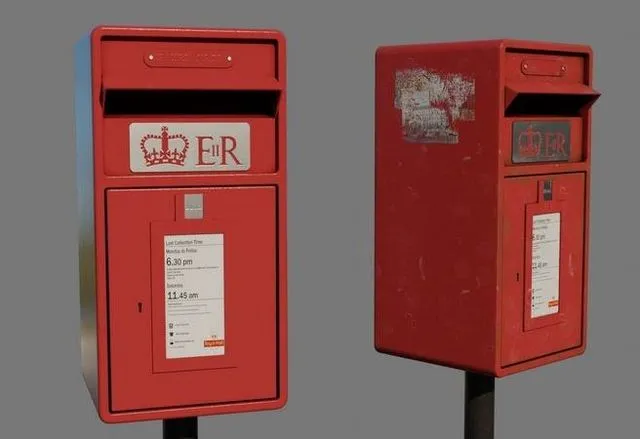 PBR Game 3D Models - Royal Mailbox