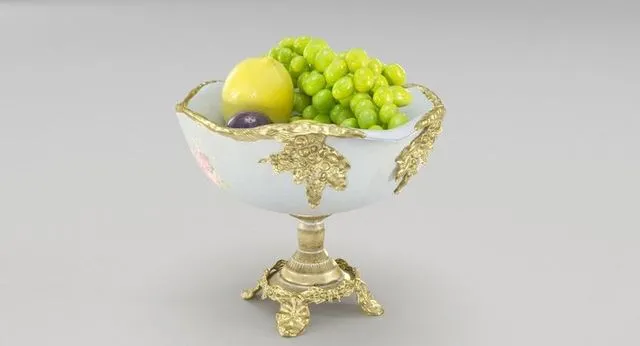 PBR Game 3D Models - Royal Vase for fruit
