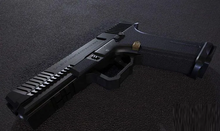 PBR Game 3D Models - SAI BLU Pistol