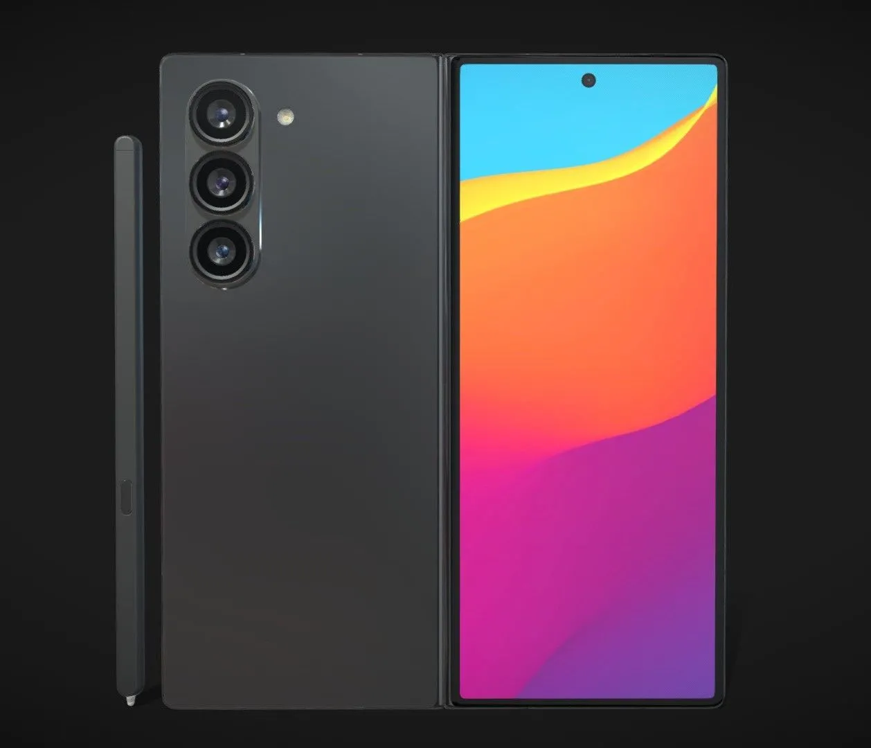 PBR Game 3D Models - Samsung Galaxy Z Fold 6 V1