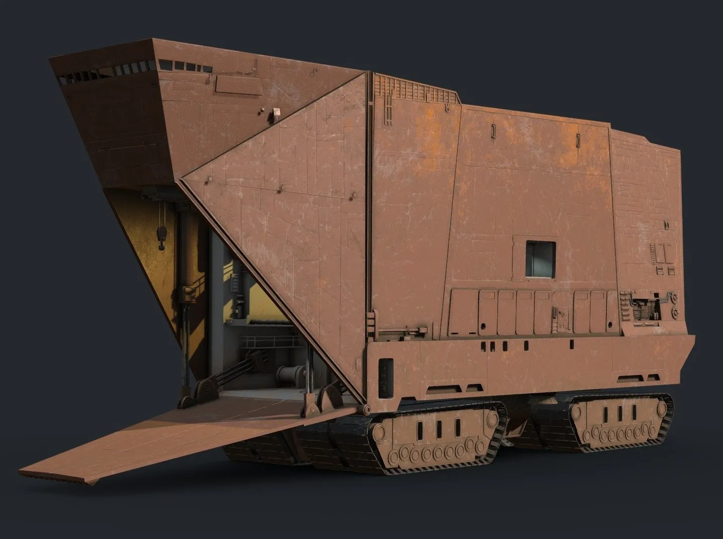 PBR Game 3D Models - Sandcrawler