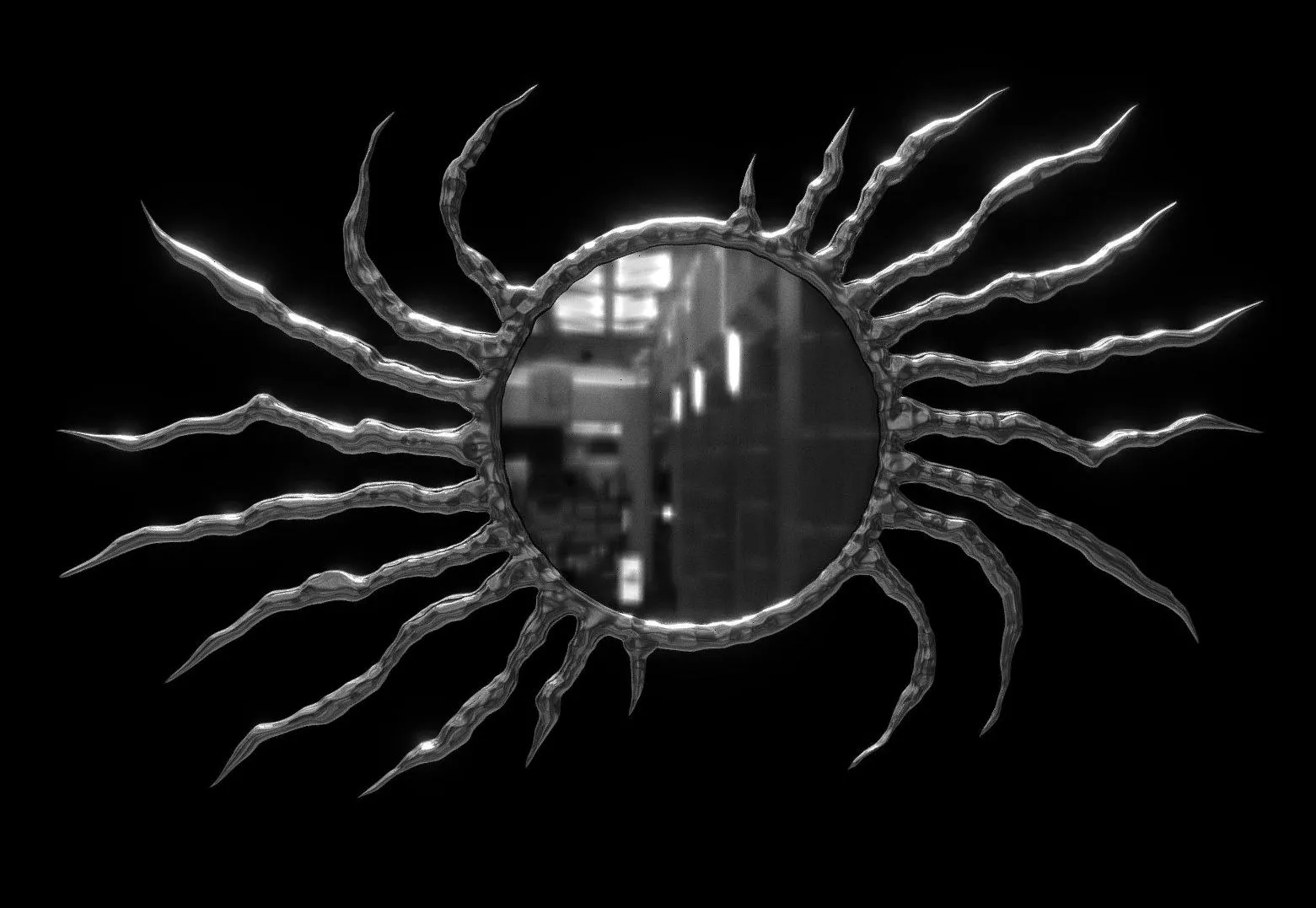 PBR Game 3D Models - Scavenger Interior Mirror 3D Print