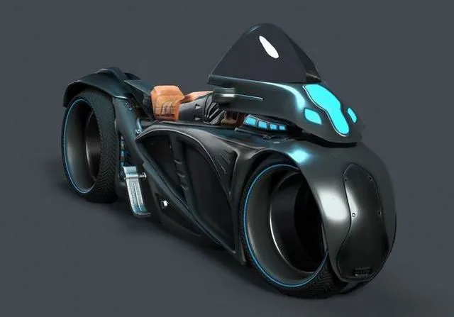PBR Game 3D Models - Sci fi Bike