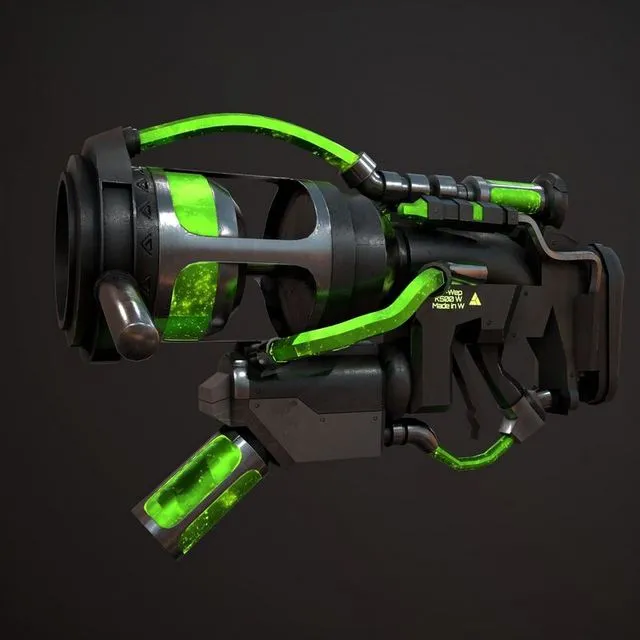 PBR Game 3D Models – Sci-Fi Biological Weapon