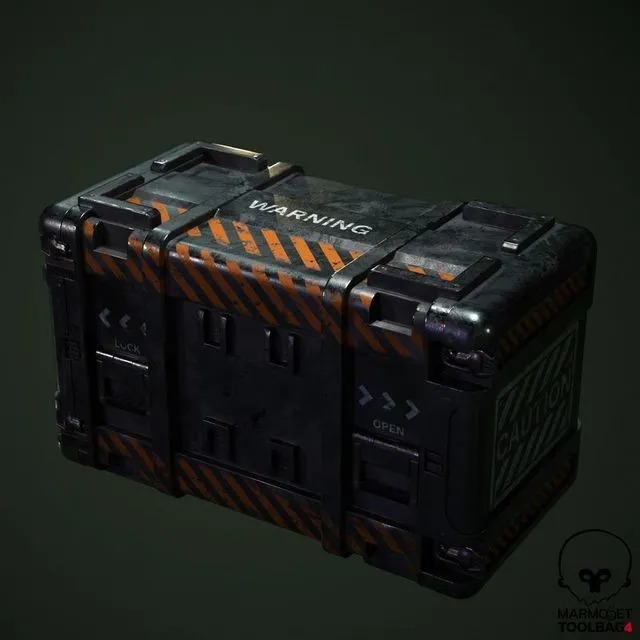 PBR Game 3D Models - Sci-fi Box